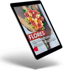 Flores de embutidos y frutas